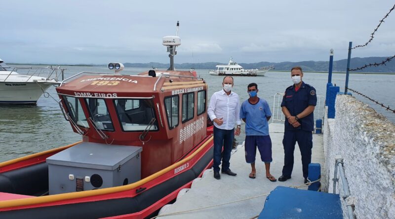 Gestão visitou instalações do corpo de Bombeiro de Laguna.