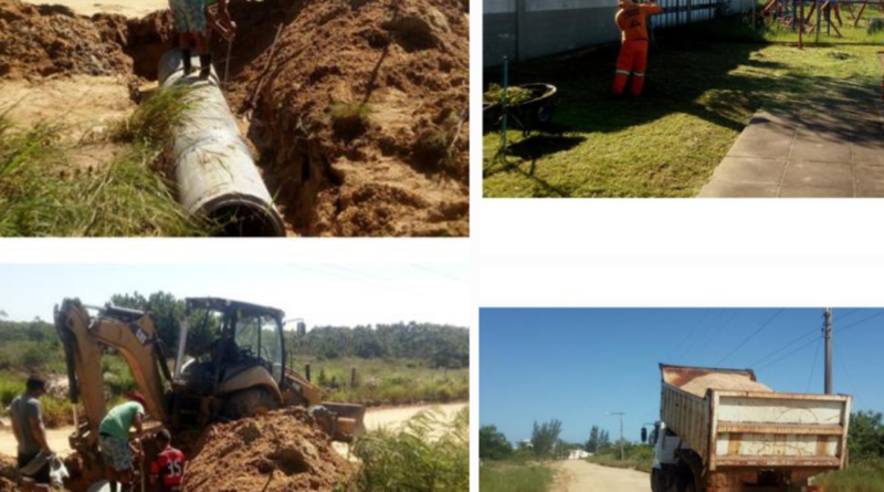 Manutenção e limpeza em diversas localidades de Laguna