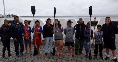 Competições do caiaque aconteceram pela manhã na lagoa Santo Antônio