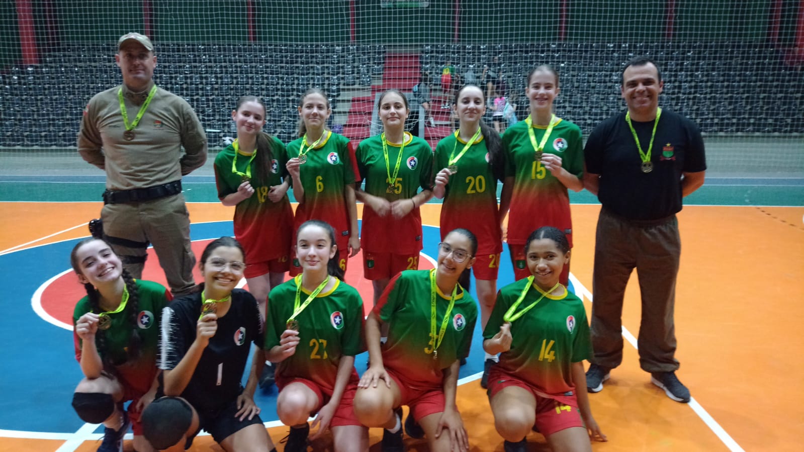 Handebol Feminino Sub-14 no dia 10 de maio de 2023. 