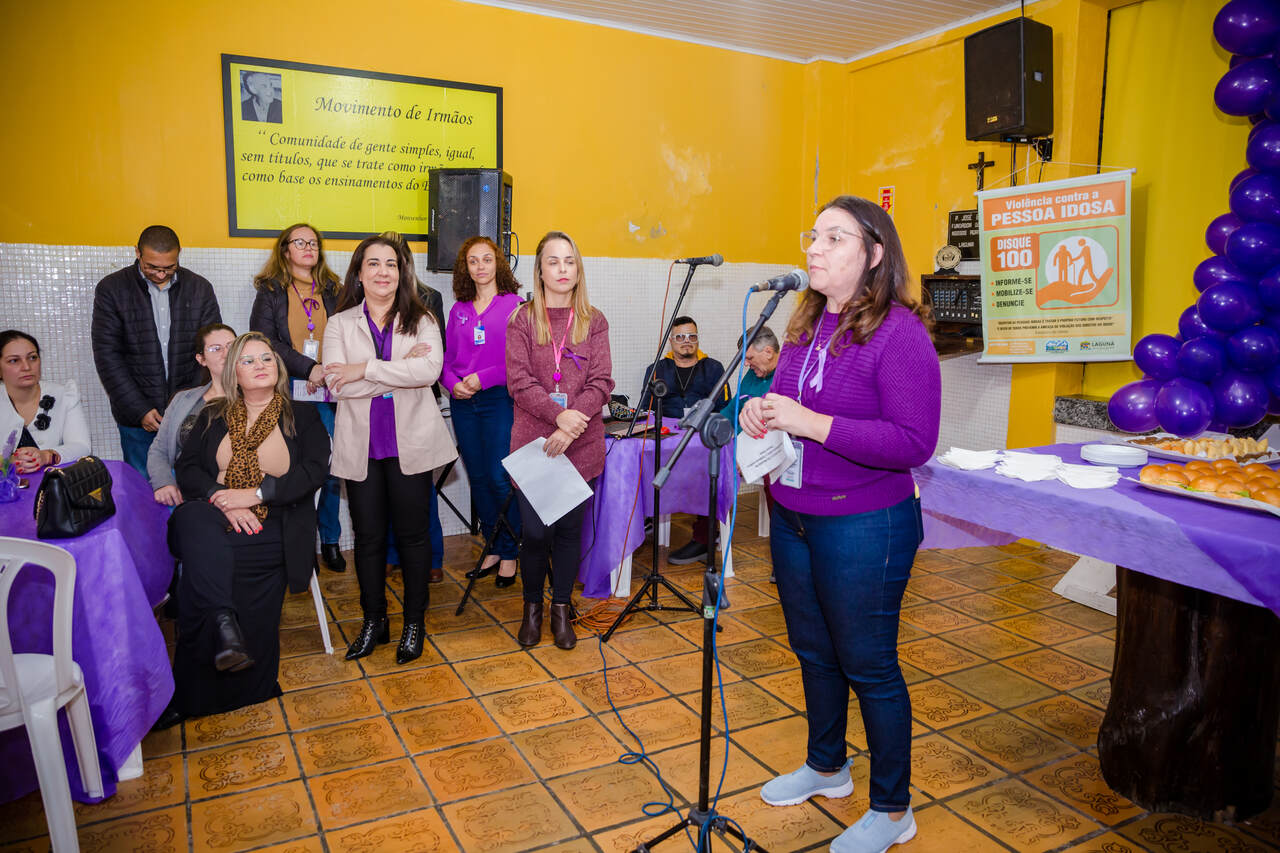 Fotos Cras Do Magalh Es Promove Atividade Alusiva Campanha Junho Violeta Prefeitura De Laguna