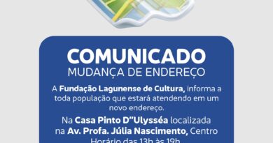 Fundação Lagunense de Cultura passa a atender em novo endereço