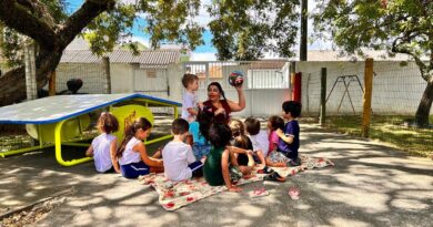 Colônia de Férias nos centros de educação infantil começaram hoje, dia 13